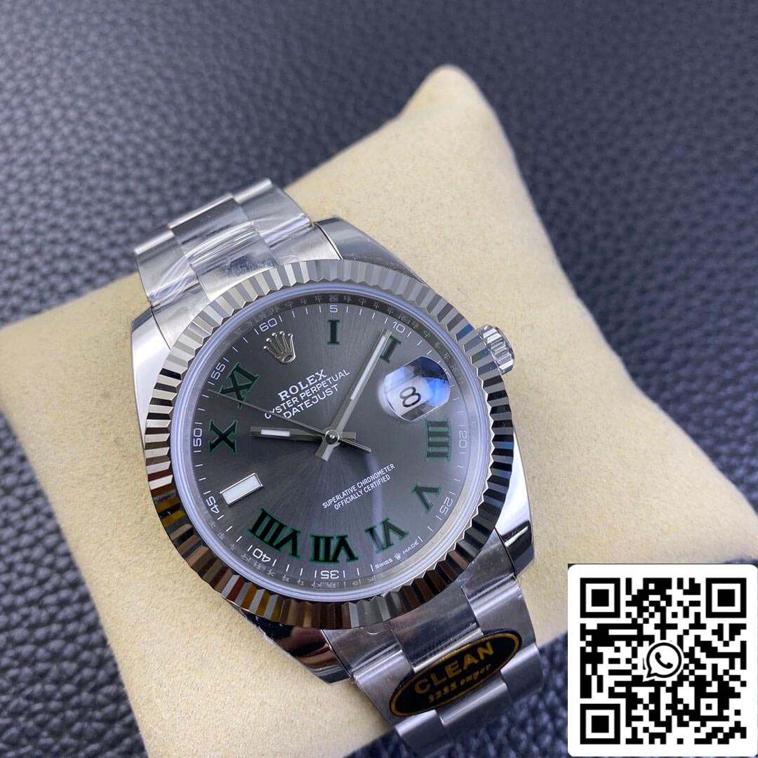 Rolex Datejust M126334-0021 41mm Wimbledon Dial Clean Factory