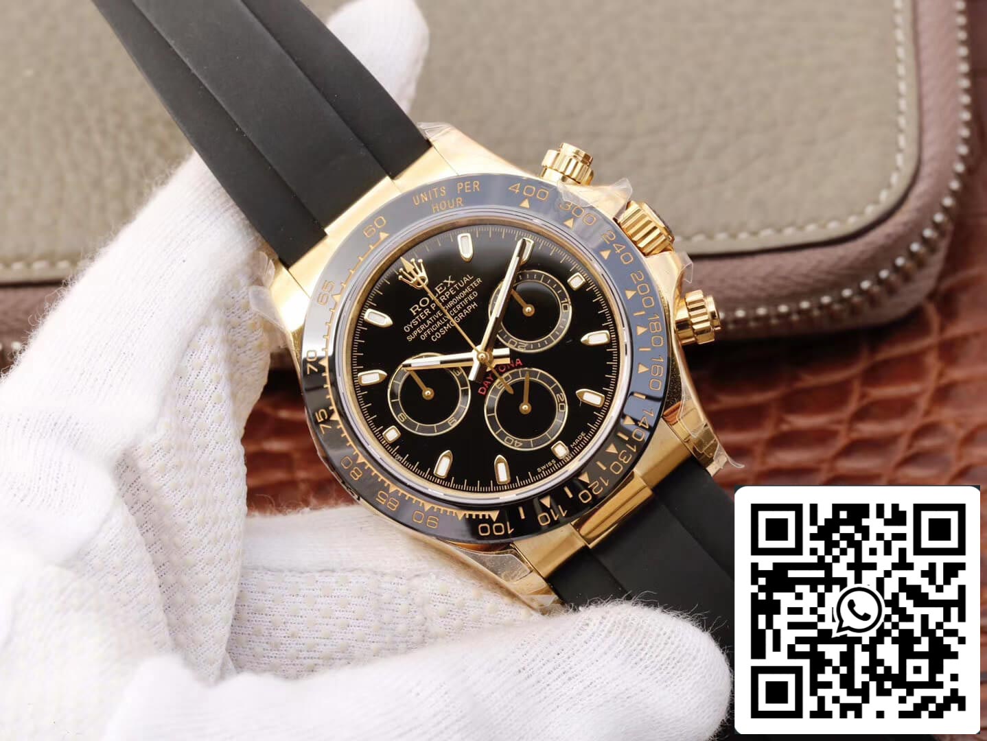 Rolex Daytona Cosmograph M116518ln-0043 1:1 Best Edition JH Factory schwarzes Zifferblatt