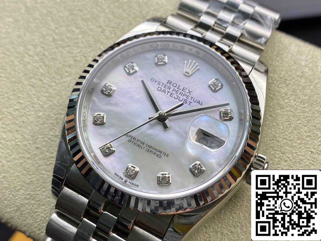 Rolex Datejust 178384-NG-63160 31MM 1:1 Best Edition EW Factory Silbernes weißes Zifferblatt