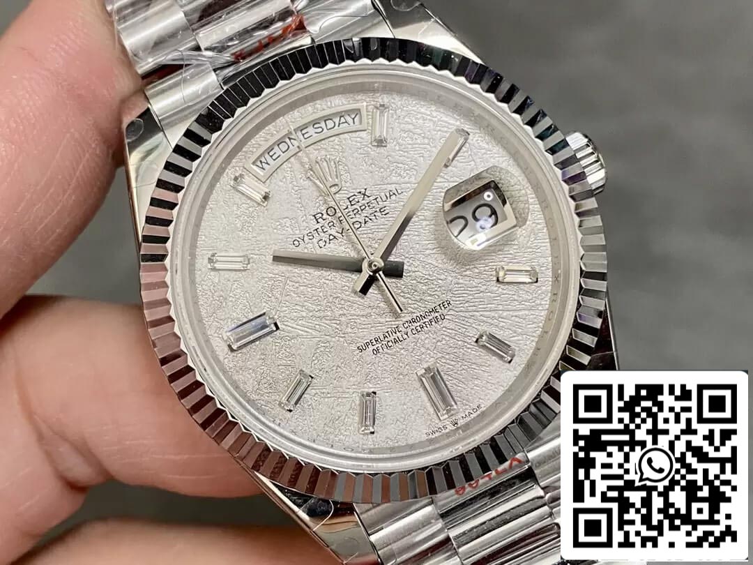 Rolex Day Date M228236-0011 1:1 Meilleure édition GM Factory Meteorite Dial V2