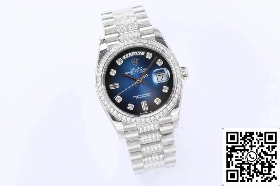 Rolex Day Date M128349RBR-0016 1:1 Best Edition EW Factory Blue Dial