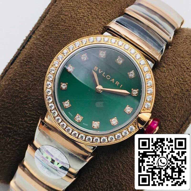 Bvlgari LVCEA 1:1 Best Edition BV Factory Cadran vert serti de diamants