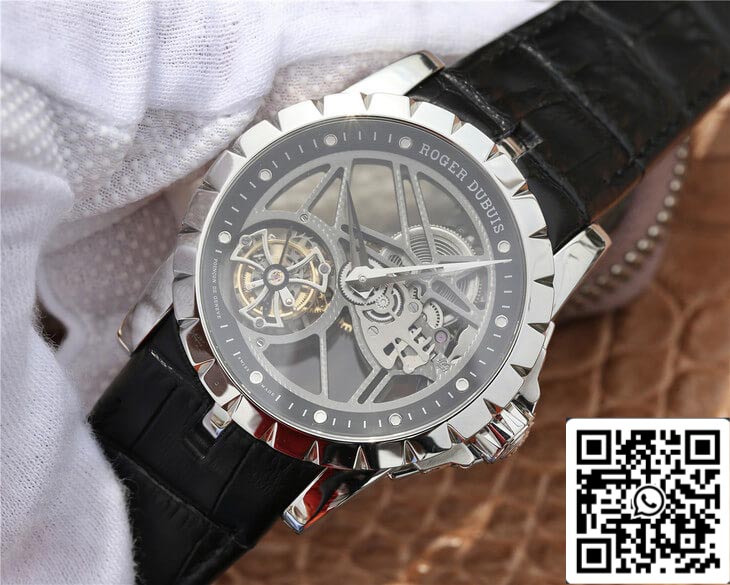 Roger Dubuis Excalibur RDDBEX0260 1:1 Best Edition JB Factory Skeleton Tourbillon Dial