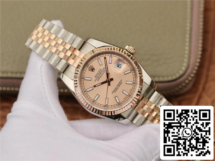 Rolex Datejust 116231 36MM 1:1 Meilleure édition GM Factory Cadran rose en or rose