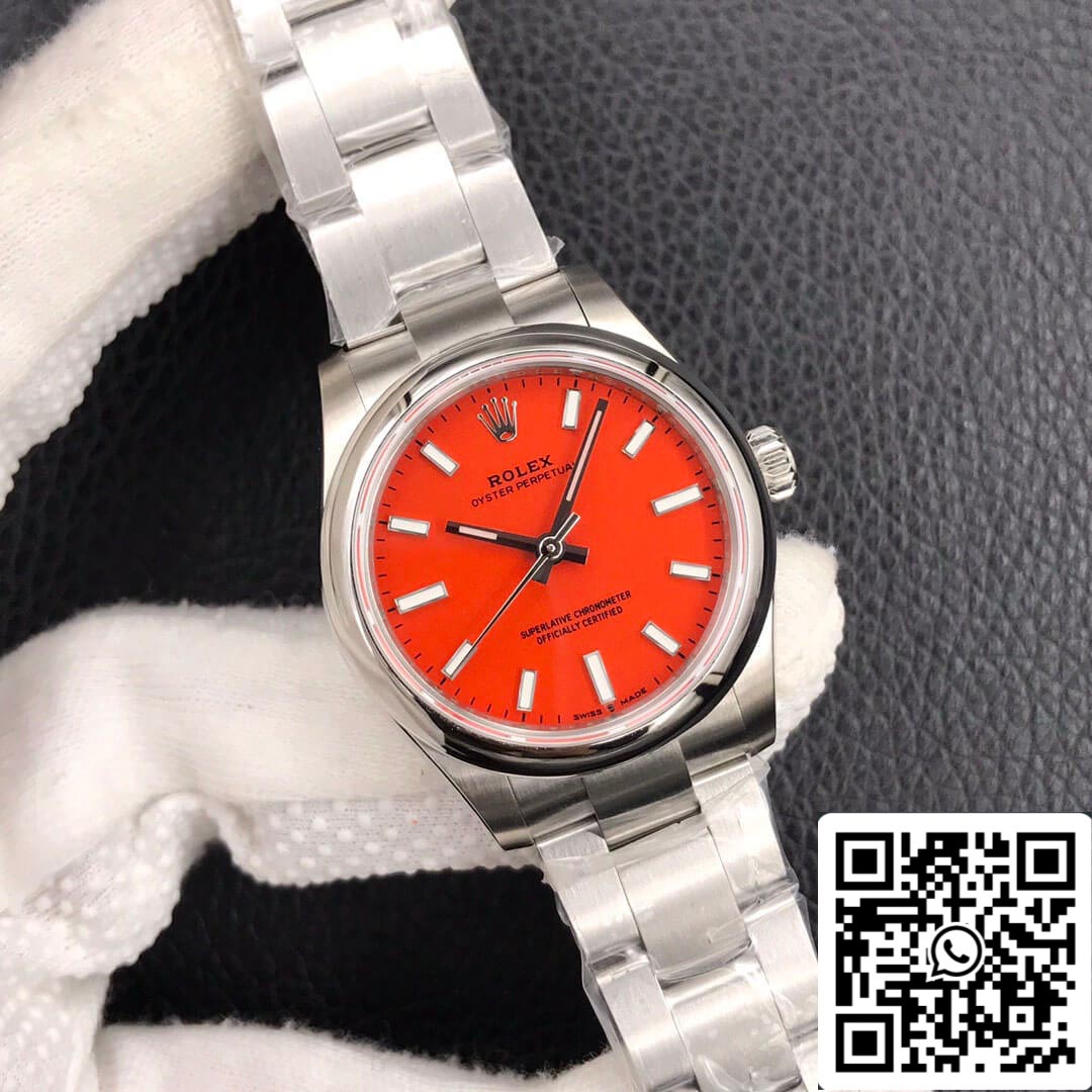 Rolex Oyster Perpetual M277200-0008 31MM 1:1 Melhor Edição EW Factory Aço Inoxidável