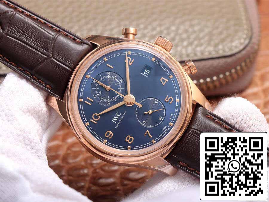 IWC Portugieser IW390305 1:1 Mejor edición ZF Factory esfera azul