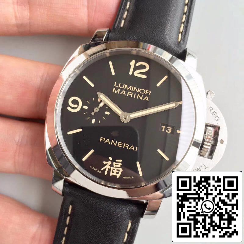 Panerai Luminor PAM498 VS Factory Montres mécaniques 1:1 Meilleure édition Suisse ETA P9000 Bracelet en cuir noir