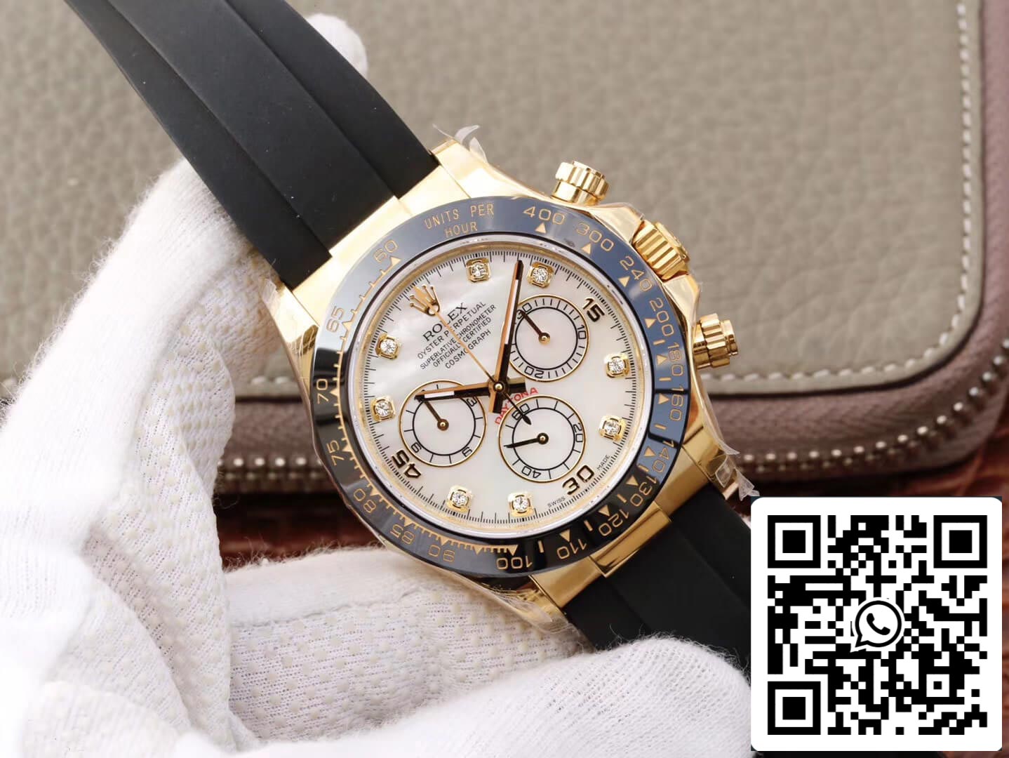 Rolex Daytona Cosmograph M116518ln-0037 1:1 Best Edition JH Factory V6 Gelbgoldgehäuse