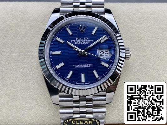 Rolex Datejust 41 menthe M126334-0032 1: 1 meilleure édition cadran bleu Clean Factory