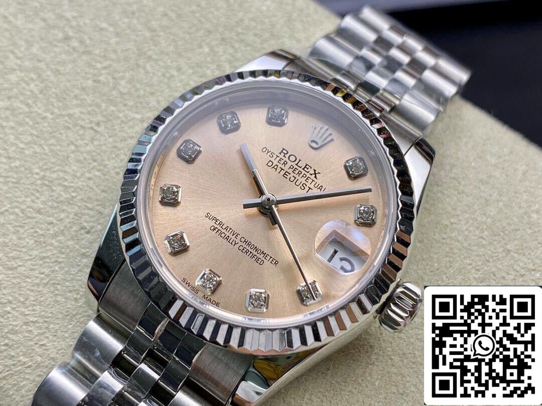 Rolex Datejust 31MM 1:1 Melhor Edição EW Factory Aço Inoxidável