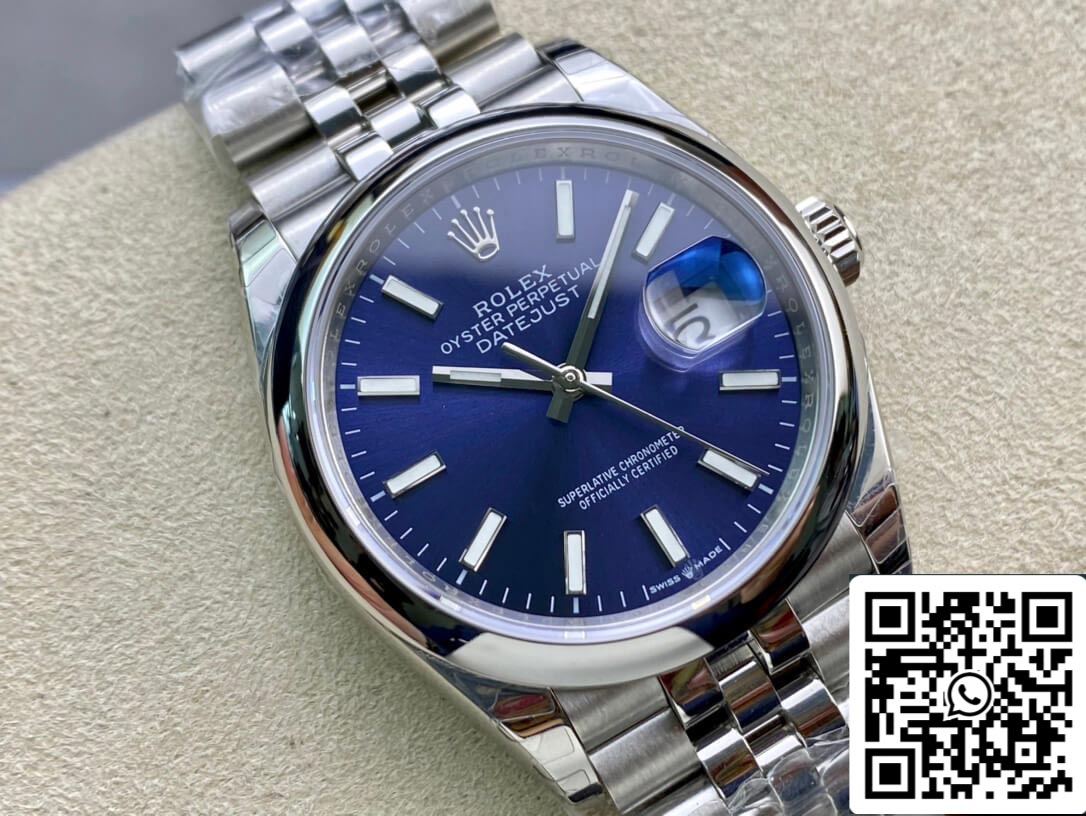 Rolex Datejust M126200-0006 1:1 Melhor Edição EW Factory Mostrador Azul