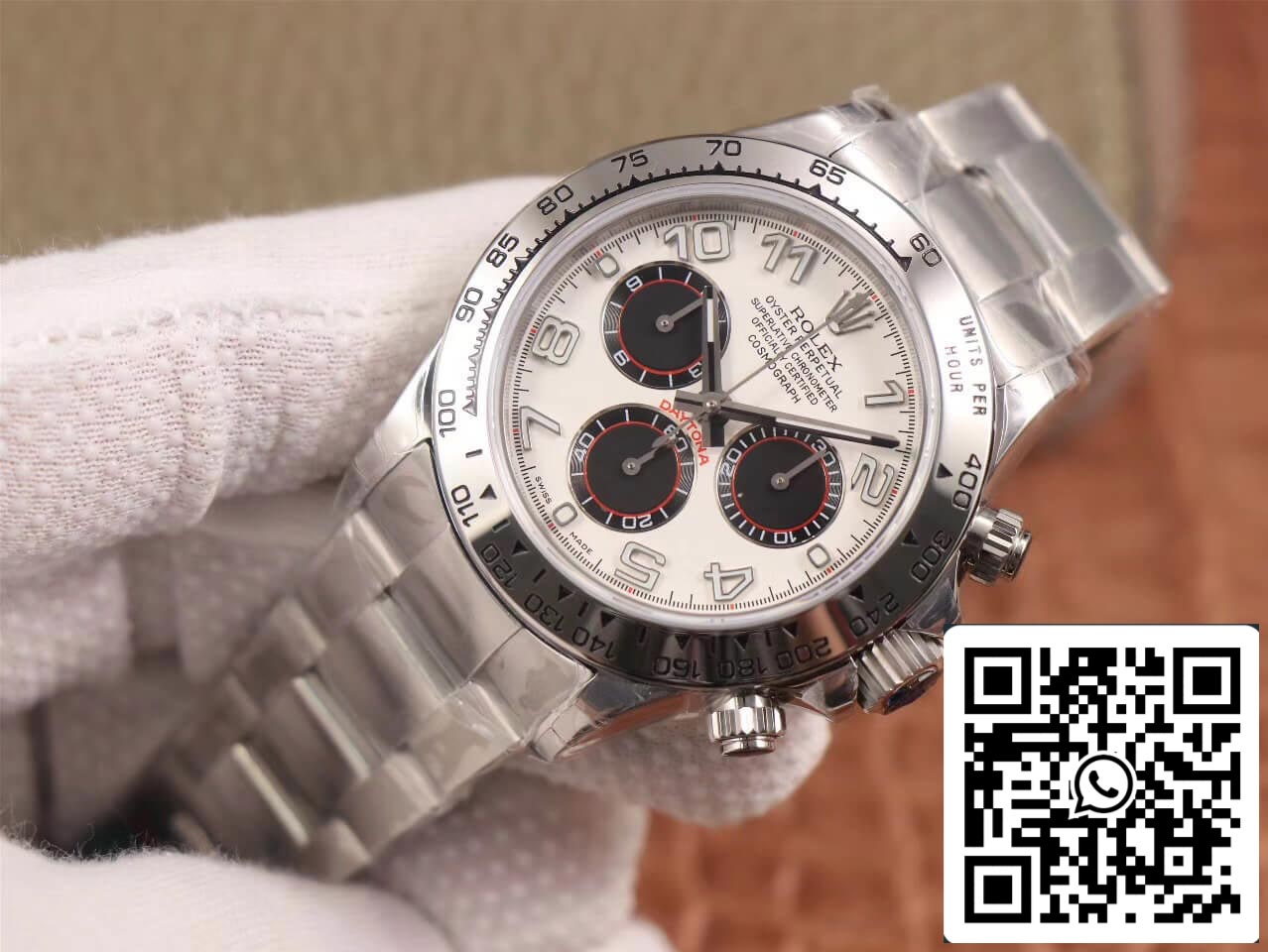 Rolex Daytona Cosmograph 116509 1:1 Best Edition JH Factory 18K Weißgold