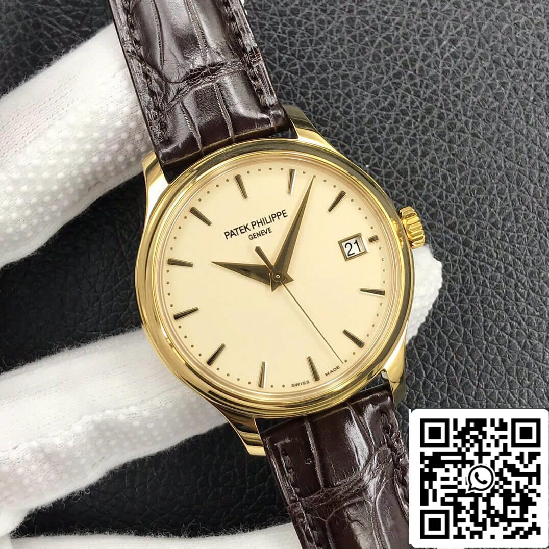 Patek Philippe Calatrava 5227J-001 1:1 Melhor Edição 3K Fábrica Ouro Amarelo