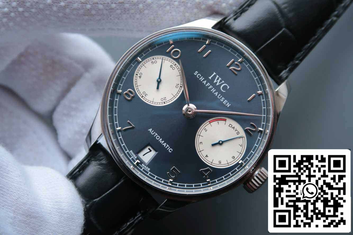 IWC Portugieser IW500112 1:1 Meilleure édition ZF Factory V5 Cadran bleu foncé