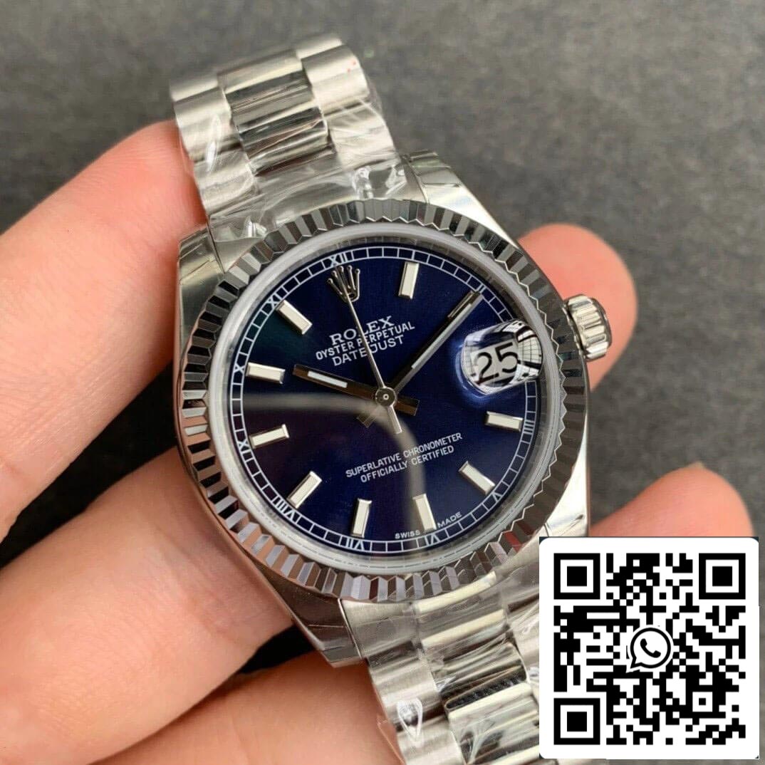 Rolex Datejust M178274-0038 1:1 Best Edition GS Factory quadrante blu