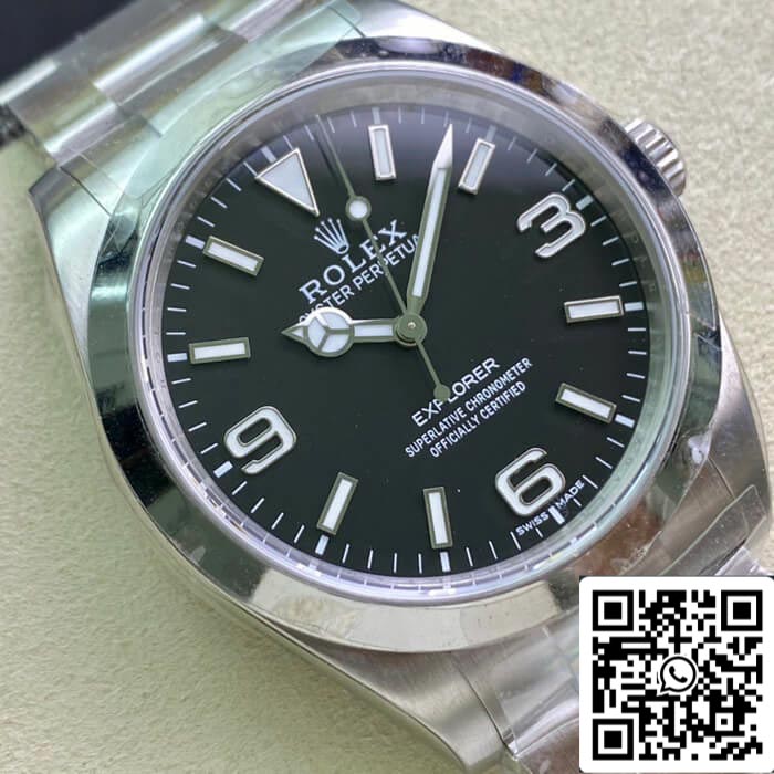 Rolex Explorer M214270-0003 39MM 1:1 Best Edition AR Factory quadrante nero