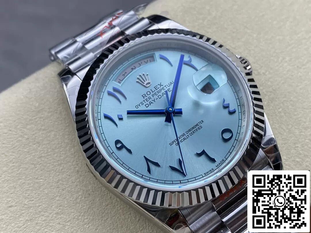 Rolex Day Date M228236 1:1 Meilleure édition GM Factory V2 Cadran bleu du Moyen-Orient