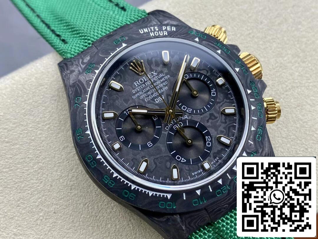 Rolex Daytona Cosmograph 1:1 Meilleure édition Noob Factory Diw Version personnalisée Bracelet vert foncé