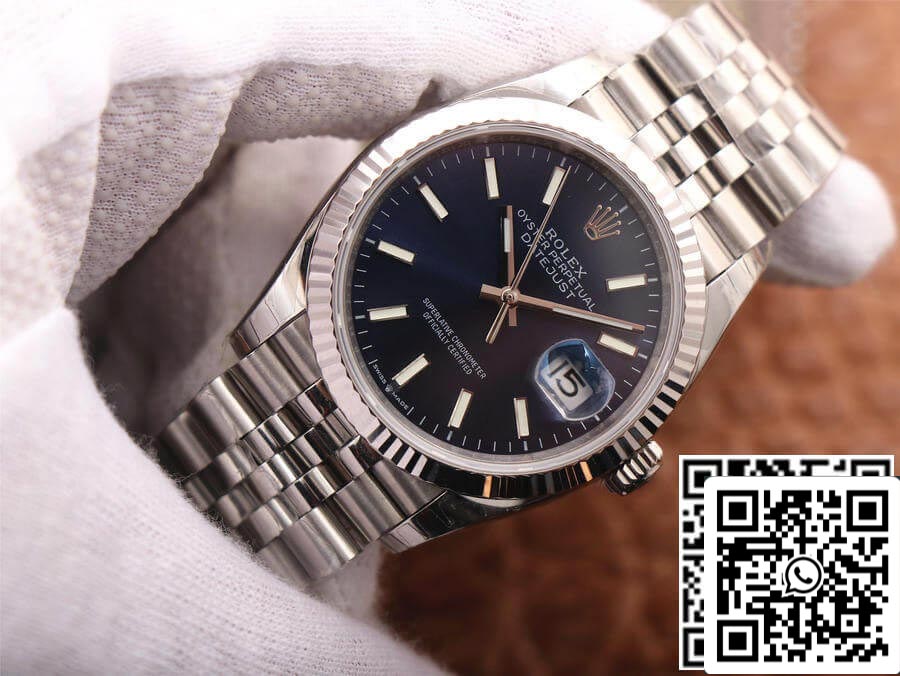 Rolex Datejust M126234-0017 1:1 Melhor Edição EW Factory Mostrador Azul