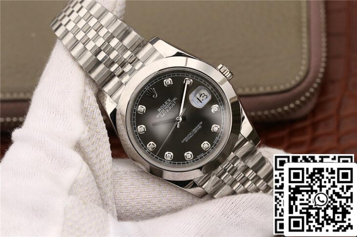 Rolex Datejust M126300 1:1 Melhor Edição EW Factory Mostrador Cinza