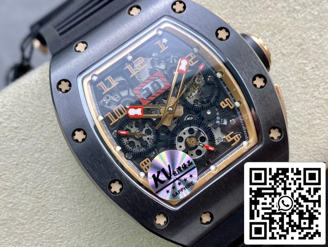 Richard Mille RM011 1:1 Best Edition KV Factory Ceramic Skeleton Dial