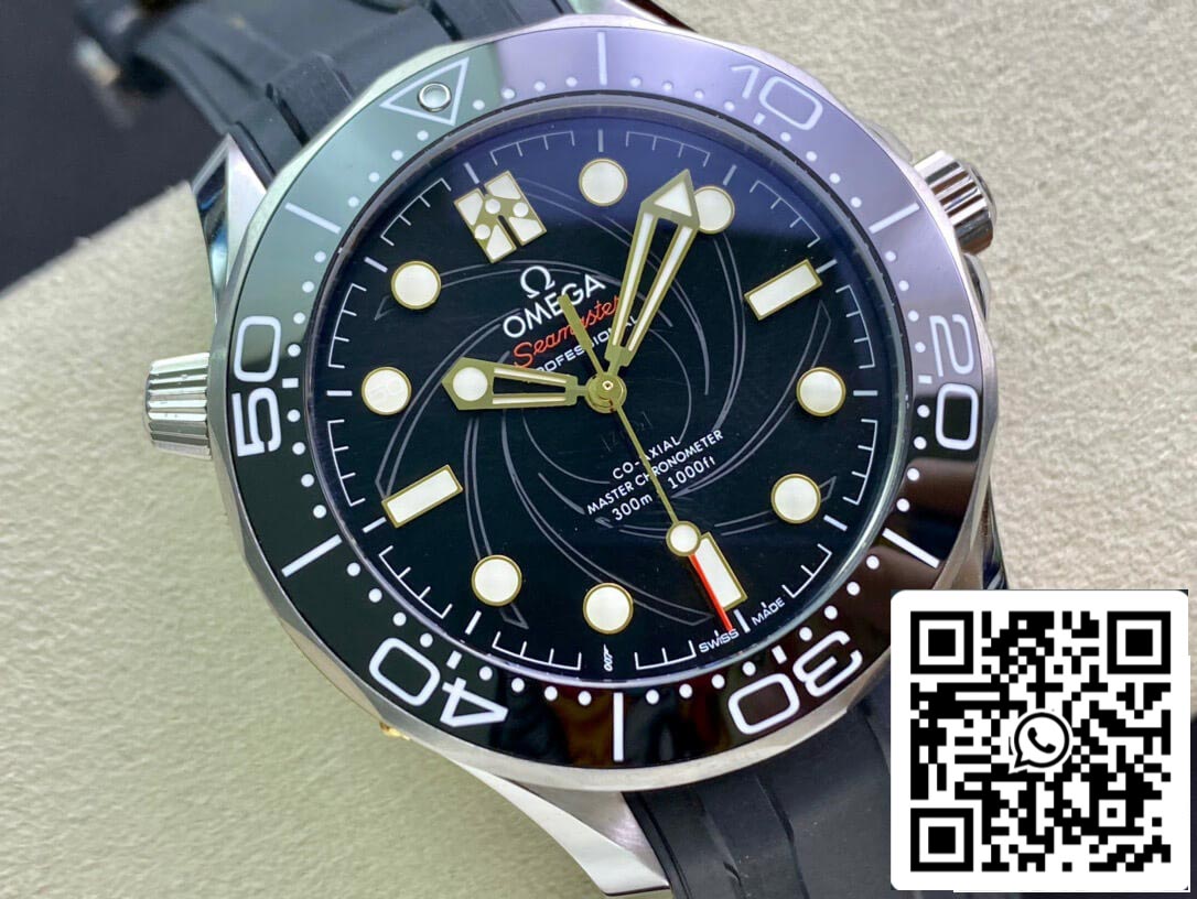 Omega Seamaster Diver 300M 210.22.42.20.01.004 1:1 Meilleure édition OU Bracelet en caoutchouc d'usine