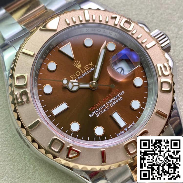 Rolex Yacht-Master 40 mm 116621 AR Factory 1:1 Meilleure édition suisse ETA2824 Cadran marron