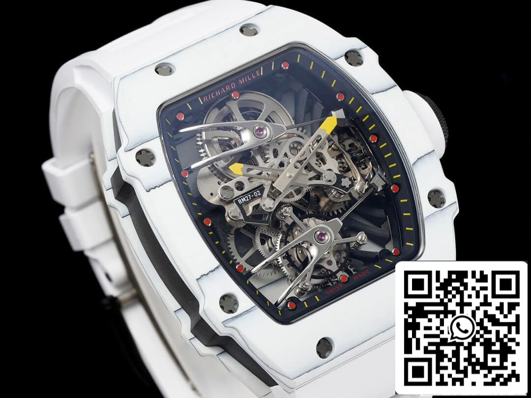 Richard Mille RM27-02 Rafael Nadal Tourbillon 1:1 Meilleure édition RM Factory Boîtier en fibre de carbone