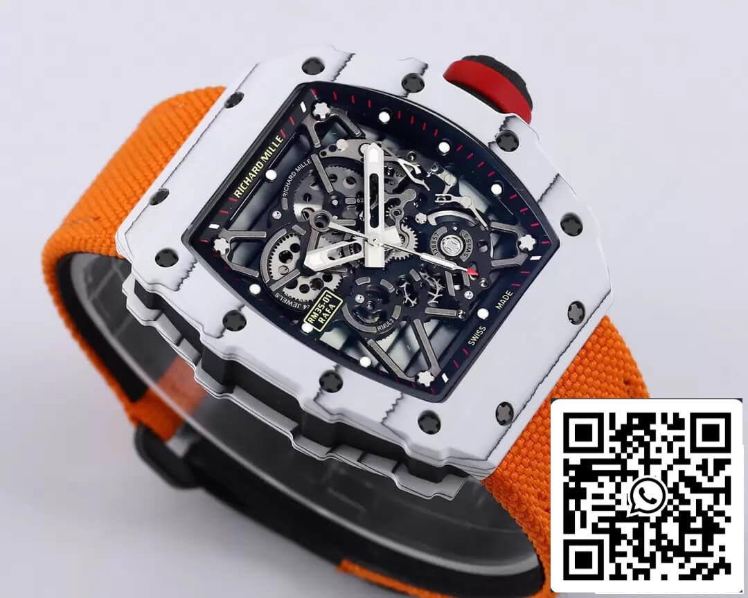 Richard Mille RM35-01 1:1 Mejor Edición BBR Factory Correa Naranja