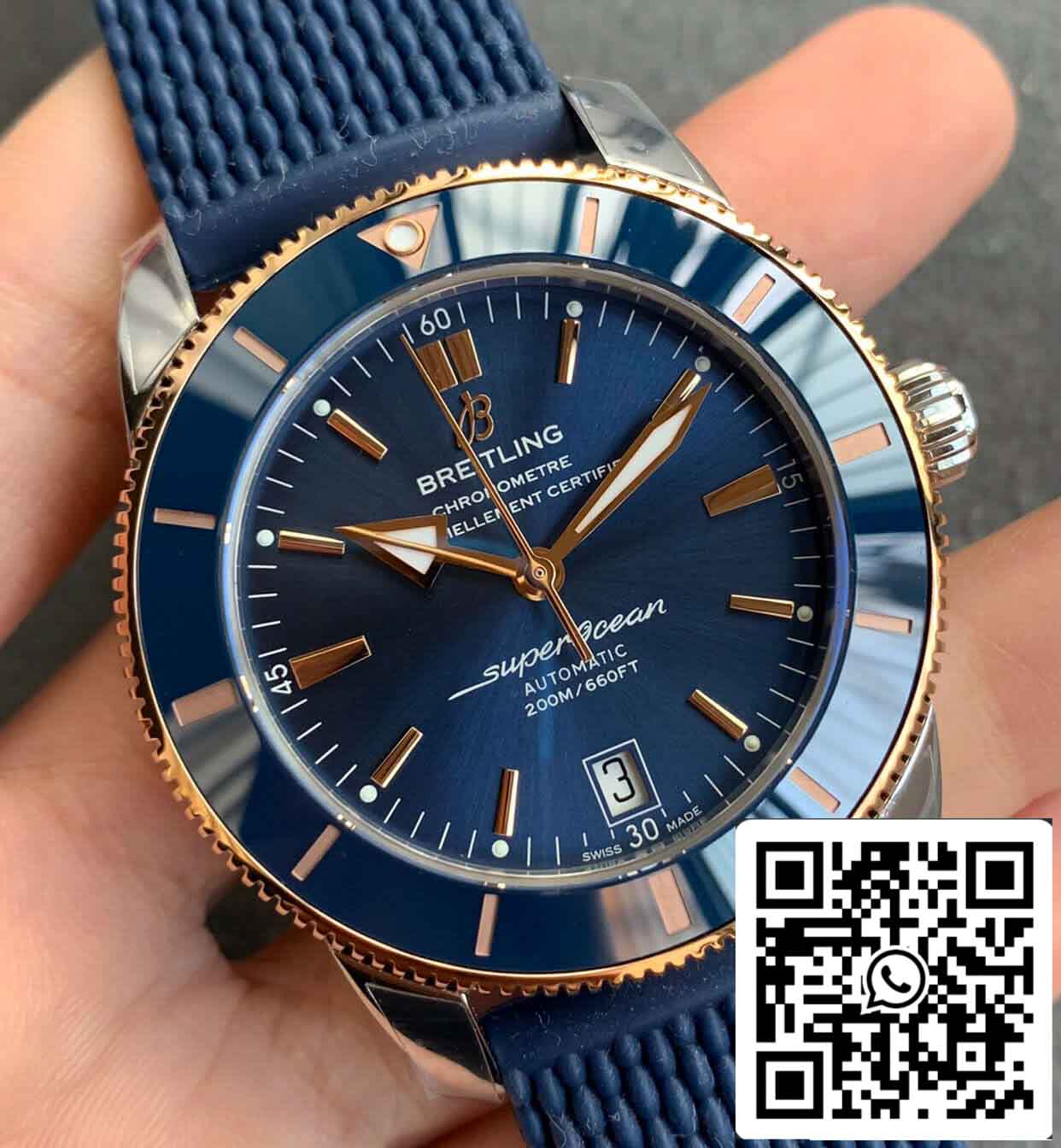 Breitling Superocean Heritage UB2010161C1S1 1:1 Melhor Edição GF Factory Mostrador Azul