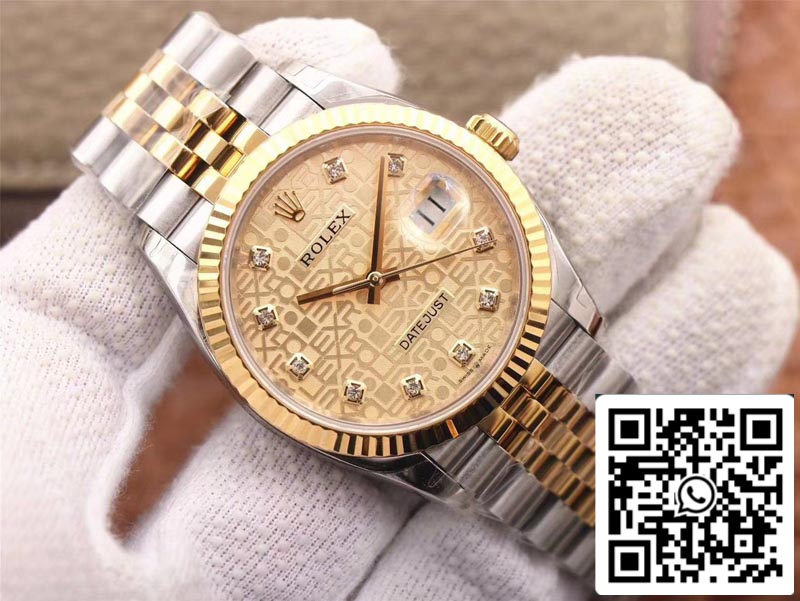 Rolex Datejust M126233-0033 1:1 Meilleure édition EW Factory Cadran Champagne Suisse ETA3235