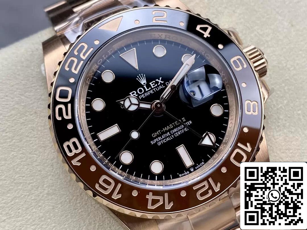 Rolex GMT Master II M126715CHNR-0001 1:1 Meilleure édition C+ Cadran noir d'usine