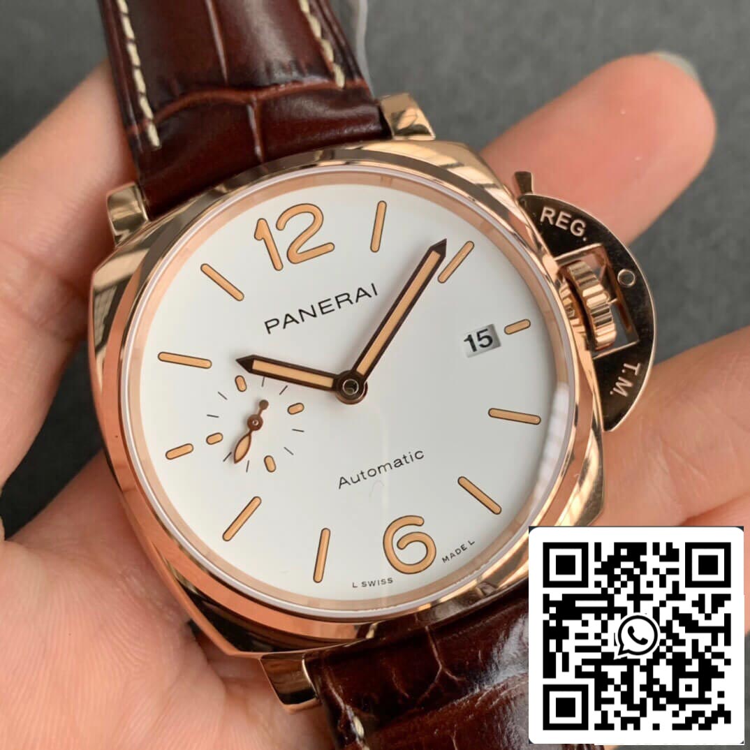 Panerai Luminor PAM01042 1:1 Meilleure édition VS Cadran blanc d'usine