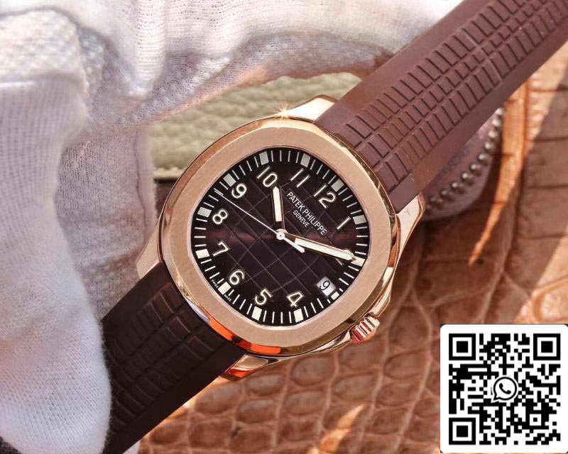 Patek Philippe Aquanaut 5167R-001 40mm 1:1 Melhor Edição ZF Factory Ouro Rosa