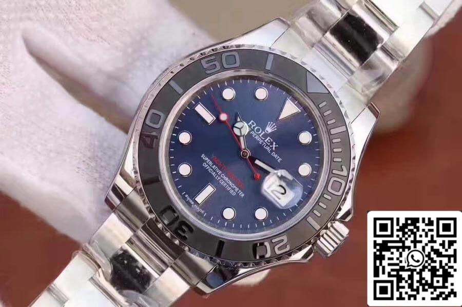 Rolex Yacht-Master 116622LN EW Factory 1:1 Best Edition Swiss ETA3135 Blue Dial