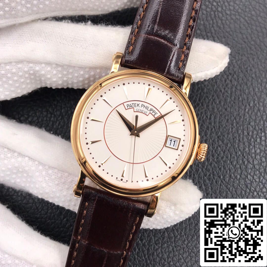 Patek Philippe Calatrava 5153J-001 1:1 Best Edition ZF Factory White Dial Rose Gold