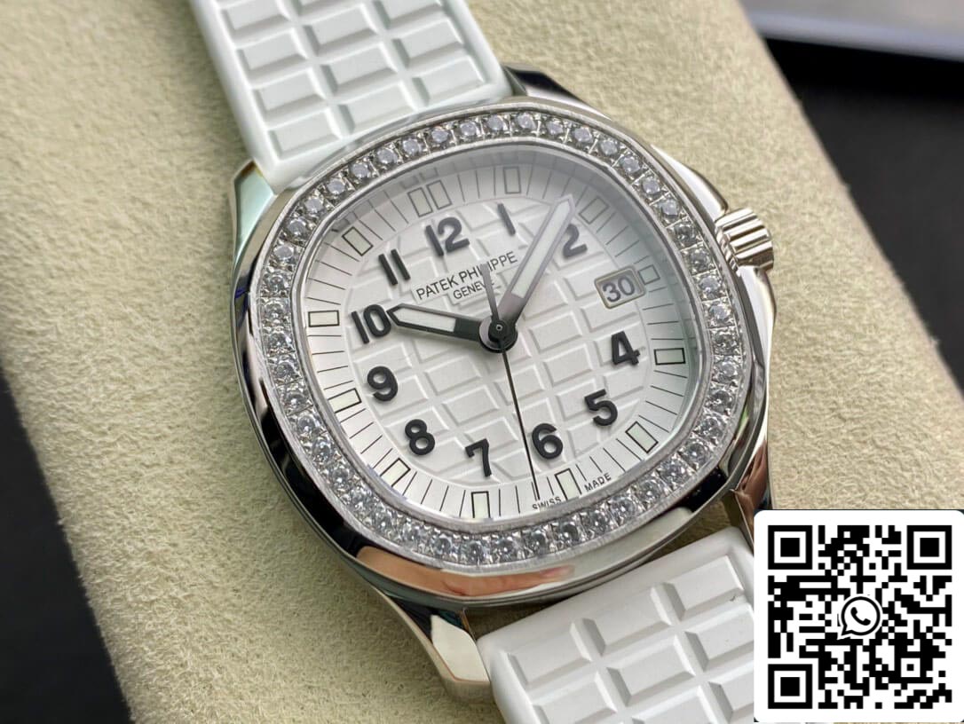 Patek Philippe Aquanaut 5067A-024 Movimento Quartz 1:1 Melhor Edição PPF Factory Mostrador Branco