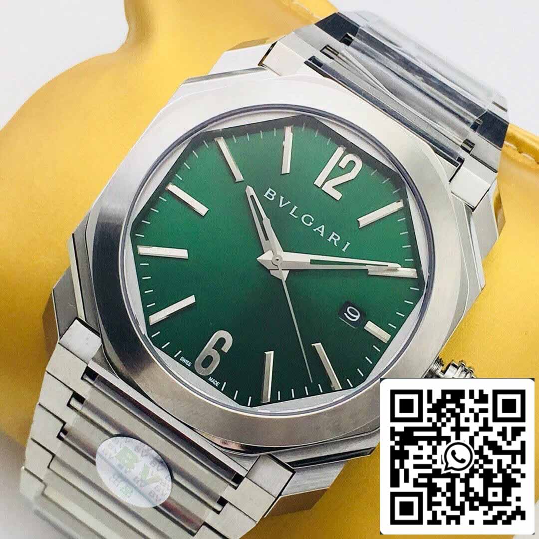 Bvlgari OCTO SOLOTEMPO 101963 BGOP41BGLD 1:1 Mejor edición BV Factory esfera verde