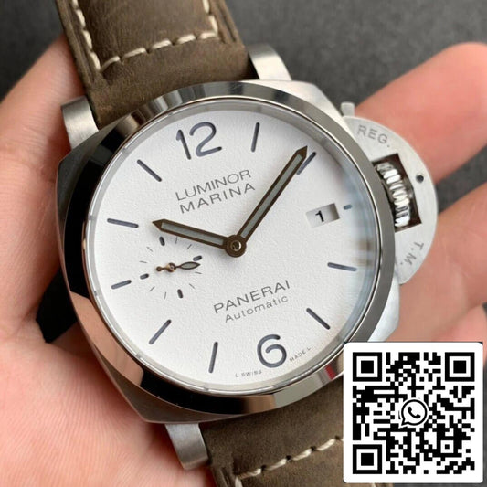 Panerai Luminor PAM01394 1:1 Meilleure édition VS Cadran blanc d'usine