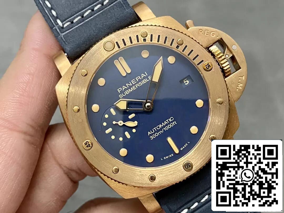 Panerai Submersible PAM01074 1:1 Meilleure édition VS Cadran bleu d'usine