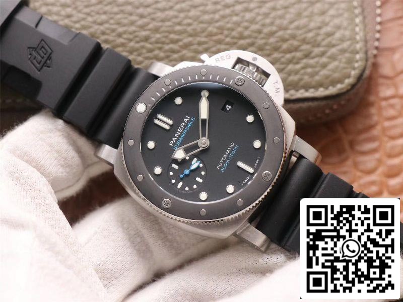 Panerai Submersible PAM00683 1:1 Meilleure édition VS Factory Cadran noir Suisse P9010