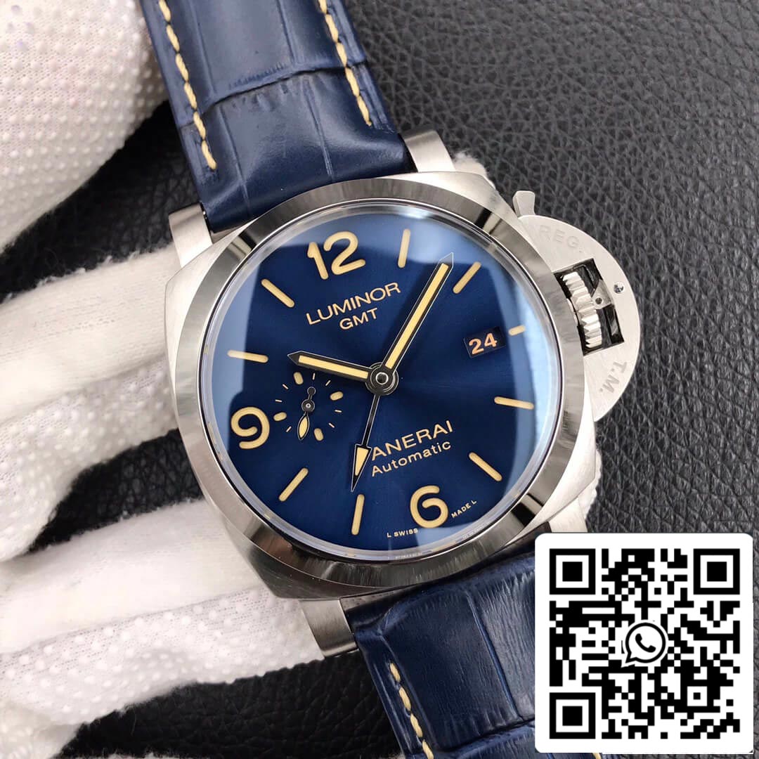 Panerai Luminor GMT PAM01033 1:1 Meilleure édition VS Factory Cadran bleu foncé