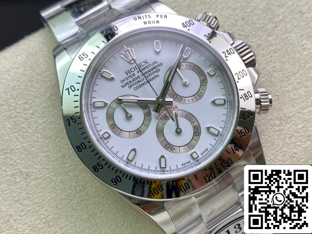 Rolex Cosmograph Daytona 116520LN 1:1 Best Edition sauberes weißes Fabrikzifferblatt