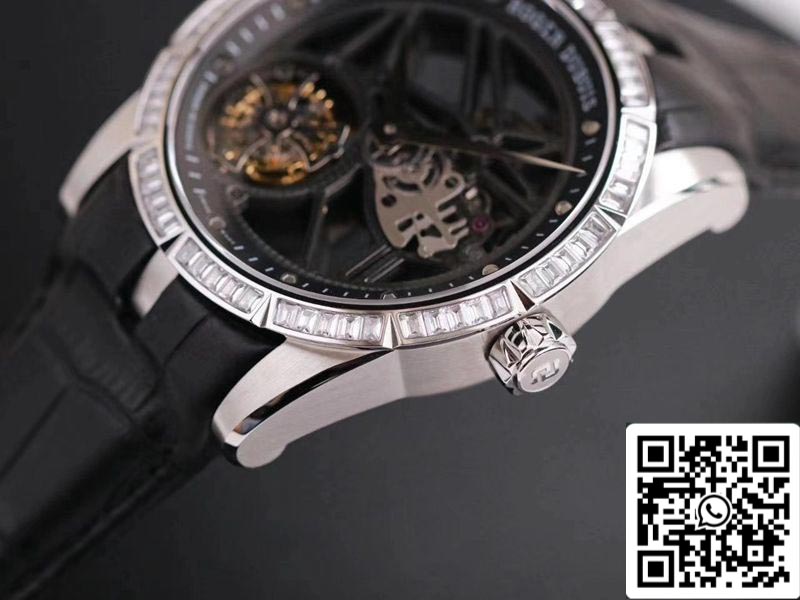 Roger Dubuis Excalibur RDDBEX0393 1:1 Meilleure édition JB Factory Tourbillon V3 Diamond Swiss RD505SQ