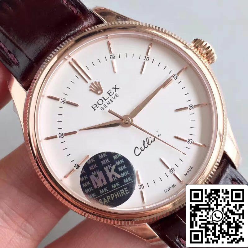 Rolex Cellini 50505 MKS Factory 1:1 Meilleure édition suisse ETA3132 Cadran blanc