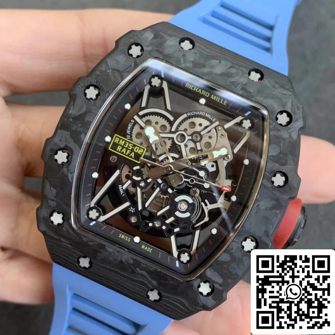 Richard Mille RM35-02 1:1 Best Edition KV Factory V3 Carbon Fiber Case