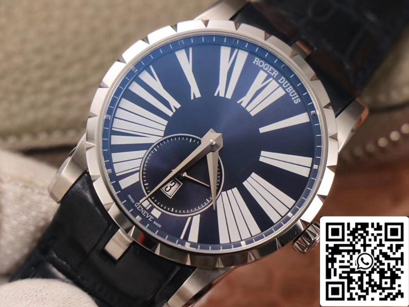 Roger Dubuis Excalibur DBEX0535 1:1 Best Edition PF Factory Blue Dial Swiss ETA9015