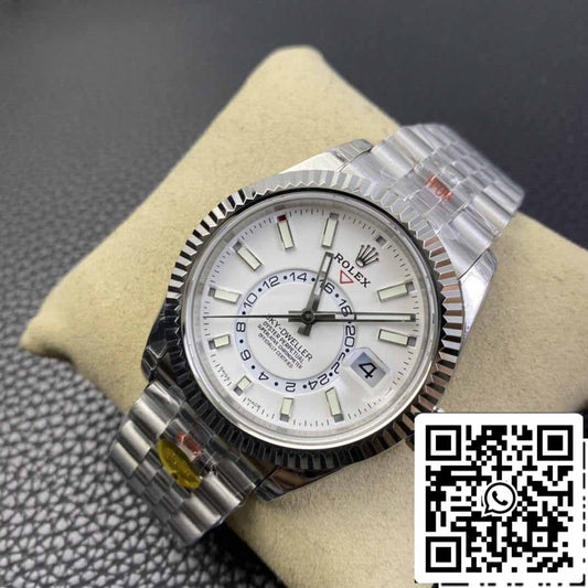 Rolex Sky Dweller M326934-0002 1:1 Mejor edición Noob Factory V2 esfera blanca