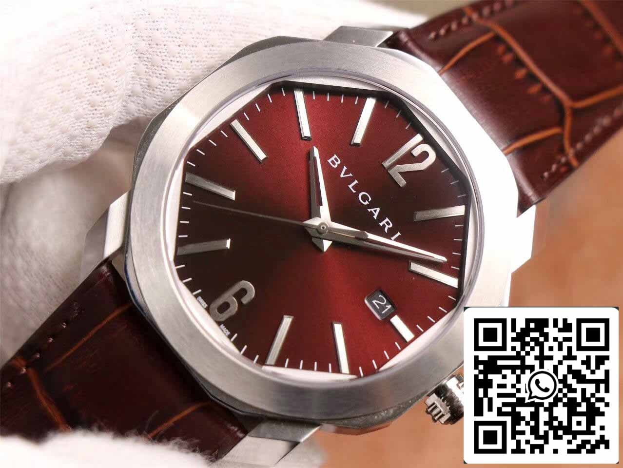 Bvlgari Octo 102705 1:1 Best Edition BV Factory Reddish Brown Dial