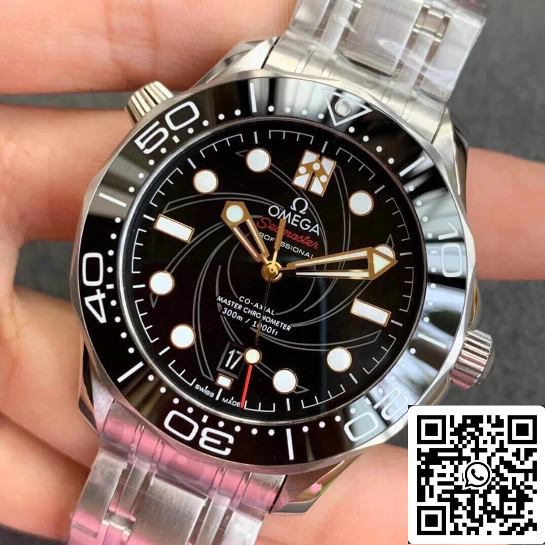 Omega Seamaster Diver 300M 210.22.42.20.01.004 1:1 Melhor Edição OU Mostrador Preto de Fábrica